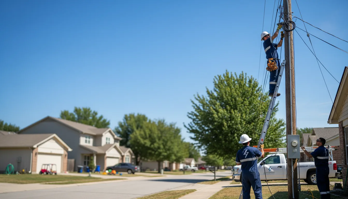 Residential electrician providing installation services in Ellsworth, WI